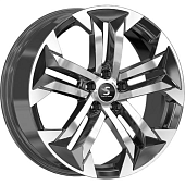 Диски Скад КР015 7.5x19 5*108 ET47 DIA60.1 Diamond gloss graphite Литой купить с бесплатной доставкой в пункты выдачи в Петербурге